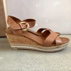 SALE!! Franco Sarto cork wedge sandals 9 - 9.5